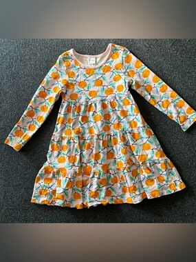 Hanna Andersson Twirl Power Clementine pink dress